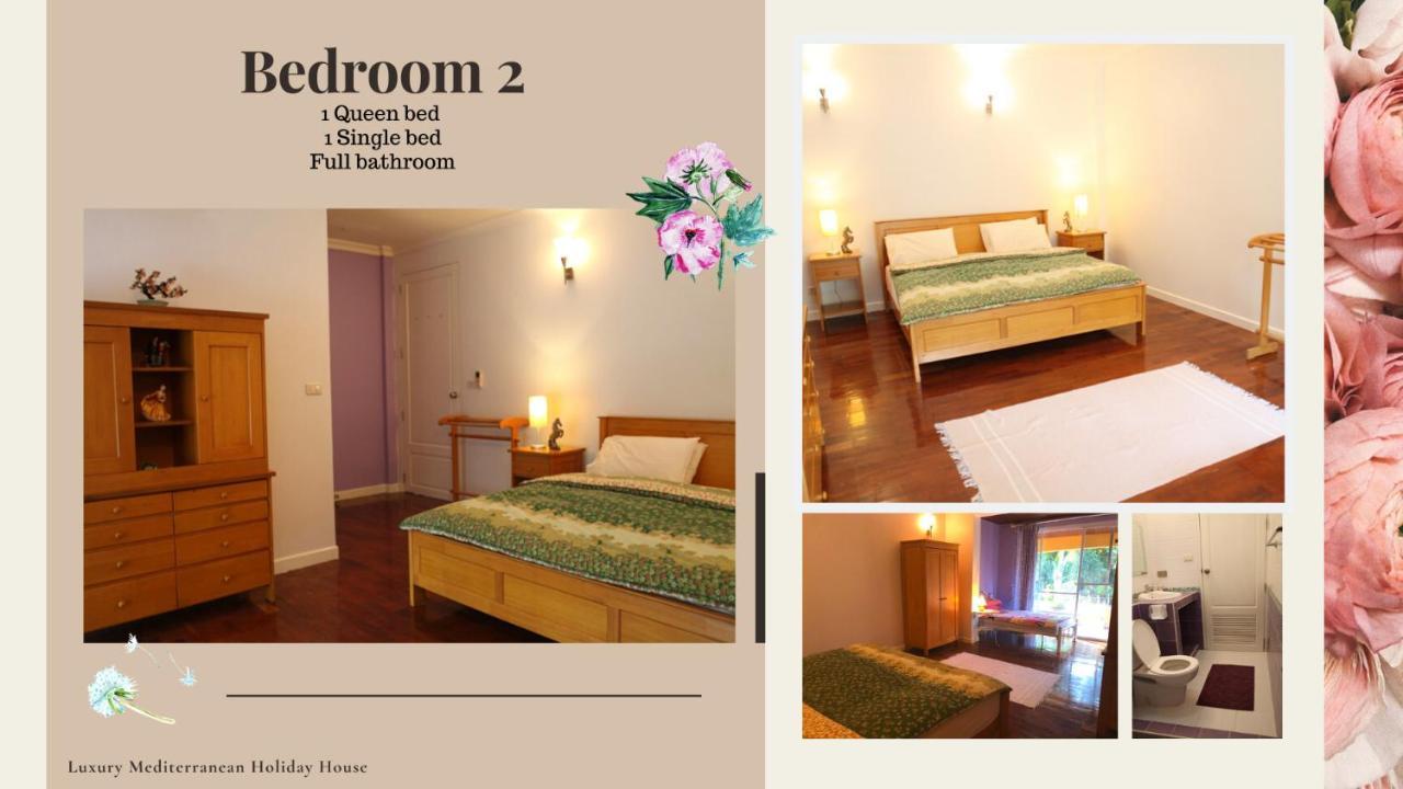300M From Beach - Luxury Mediterranean Holiday House - Pets Welcome Bang Sare Esterno foto
